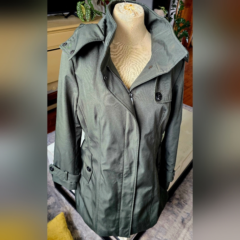 Calvin Klein Olive Trench Coat